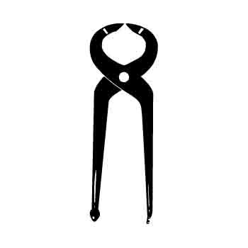 Carpenters Pincers Iron on Decal